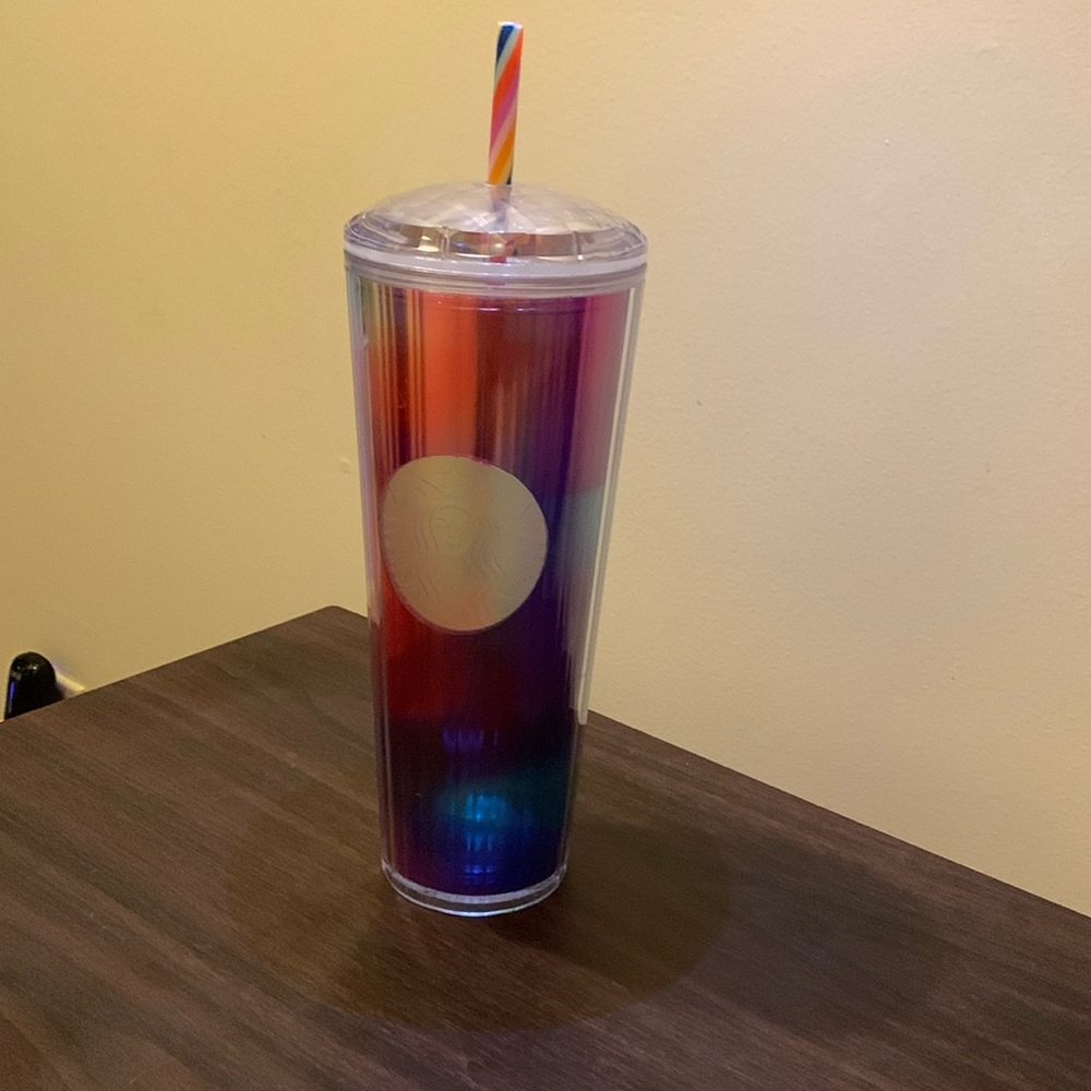 Multi Colorful Starbucks Cup